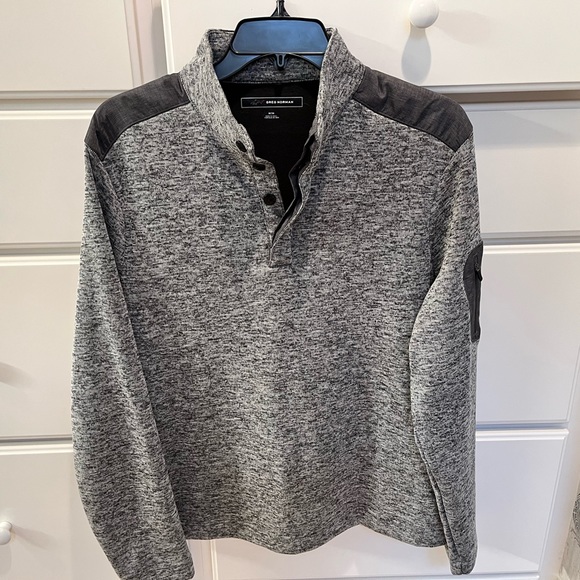 MEN’S GREG NORMAN ~ THE SHARK 🦈 ~  1/4 Button Neck Golf Sweater  ~ SIZE MEDIUM - Picture 8 of 11